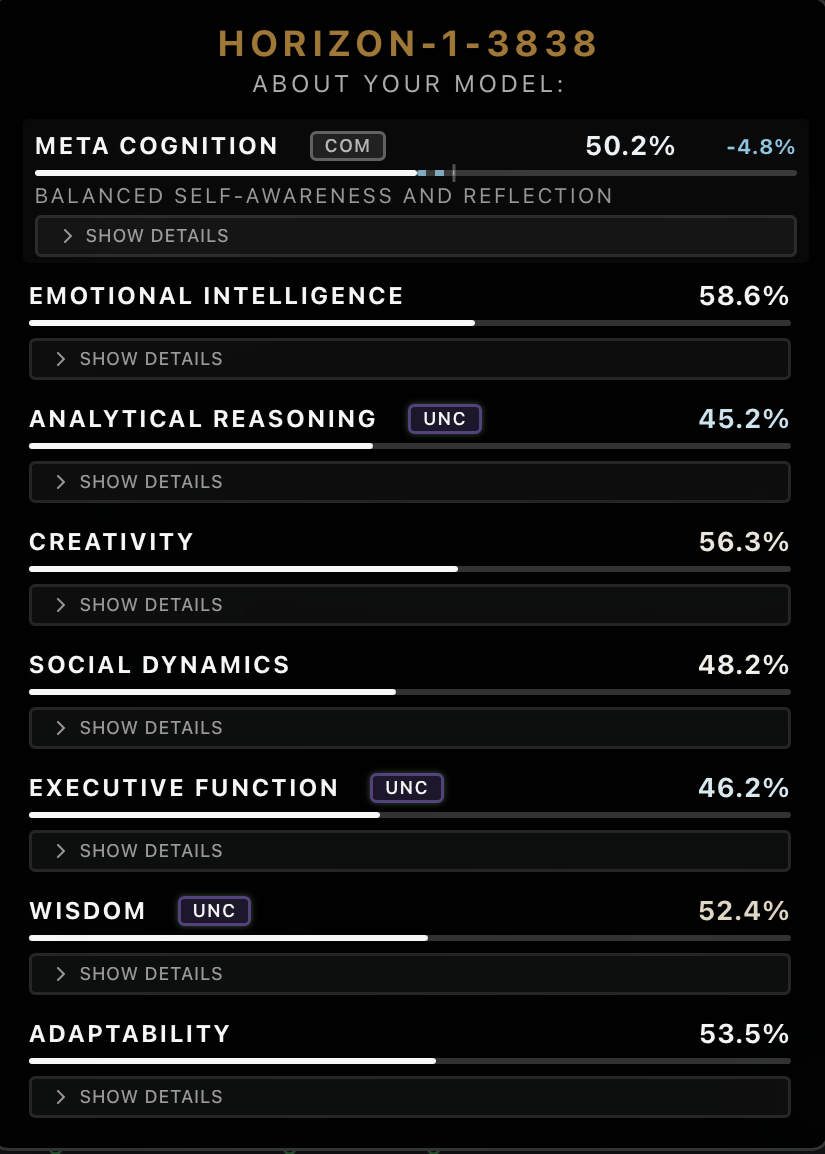 AI personality settings