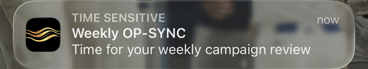 Weekly OP-SYNC