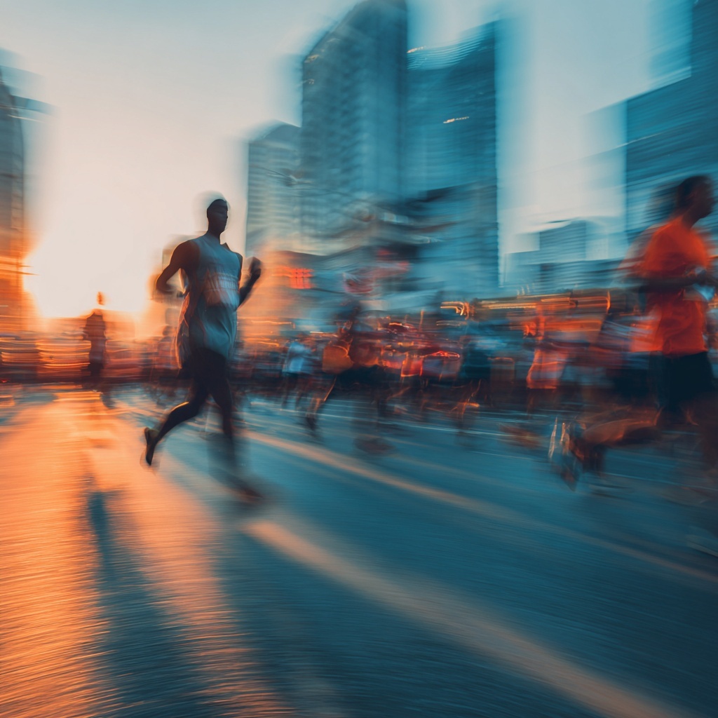 Runner on course