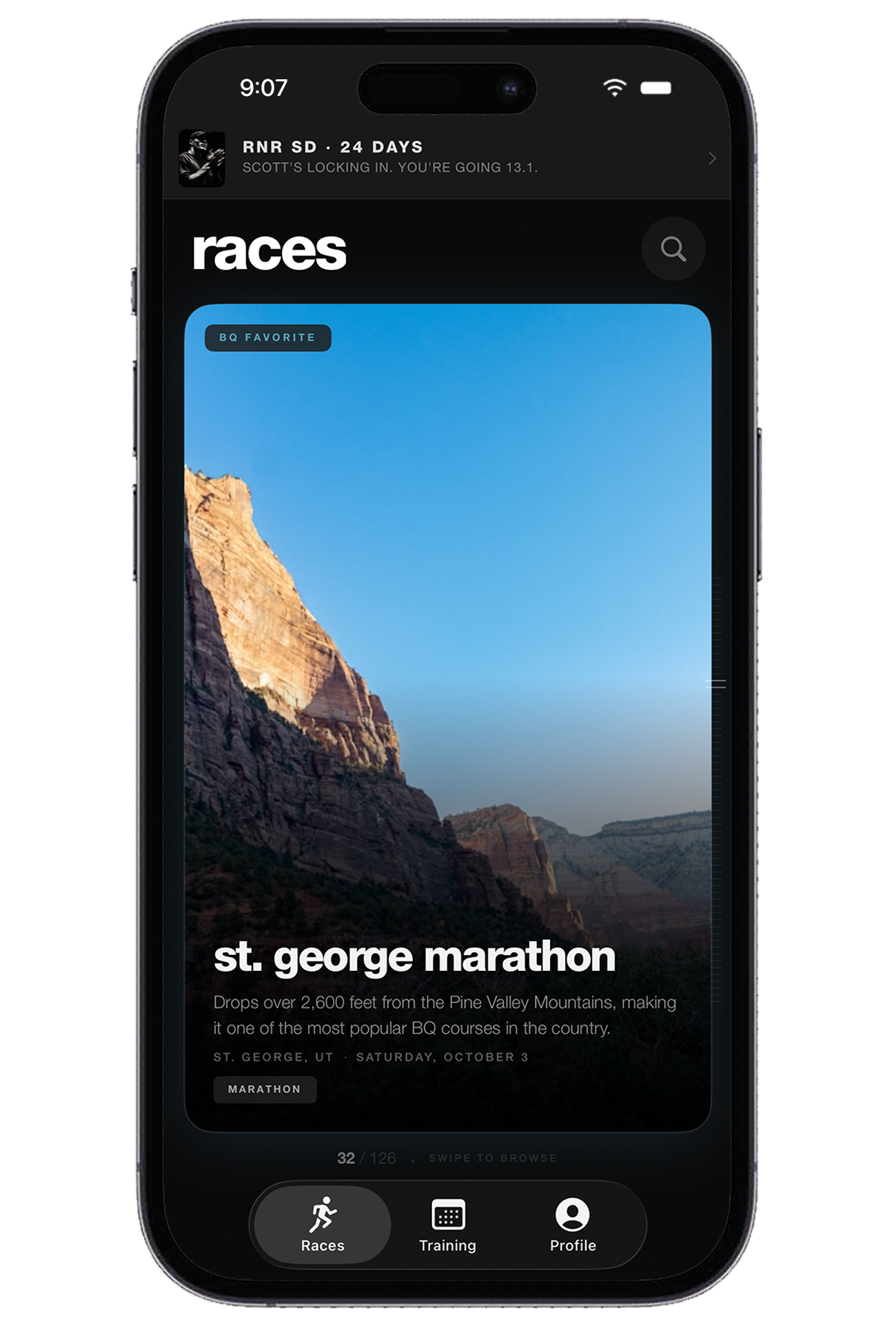 PaceKit race browser